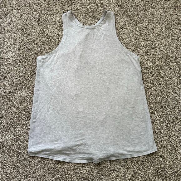 Lululemon light heather gray open-back sleeveless tank top - Picture 6 of 10
